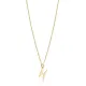 Pisces Zodiac Sign Plain Silver Charm Necklace NECK-1229