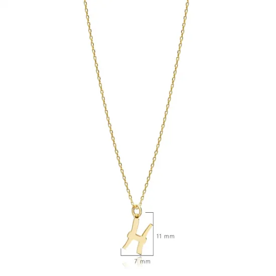Pisces Zodiac Sign Plain Silver Charm Necklace NECK-1229