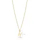 Pisces Zodiac Sign Plain Silver Charm Necklace NECK-1229