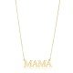 Mama Word Plain Pendant Silver Charm Necklace NECK-1251
