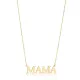 Mama Word Plain Pendant Silver Charm Necklace NECK-1251