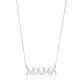 Mama Word Plain Pendant Silver Charm Necklace NECK-1251