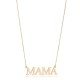 Mama Word Plain Pendant Silver Charm Necklace NECK-1251