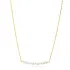 Multiple Minimalist Natural Pearls 925 Silver Jewelry Necklace NECK-334