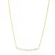 Multiple Minimalist Natural Pearls 925 Silver Jewelry Necklace NECK-334