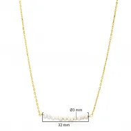 Multiple Minimalist Natural Pearls 925 Silver Jewelry Necklace NECK-334