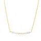 Multiple Minimalist Natural Pearls 925 Silver Jewelry Necklace NECK-334