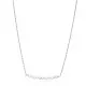 Multiple Minimalist Natural Pearls 925 Silver Jewelry Necklace NECK-334