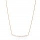 Multiple Minimalist Natural Pearls 925 Silver Jewelry Necklace NECK-334