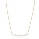 Multiple Minimalist Natural Pearls 925 Silver Jewelry Necklace NECK-334