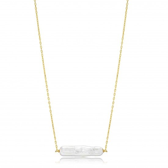Natural Chic Pearl 925 Silver Jewelry Necklace Pendant NECK-335