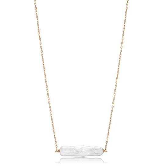 Natural Chic Pearl 925 Silver Jewelry Necklace Pendant NECK-335