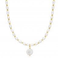 Elegant Natural Pearl 925 Wholesale Silver Jewelry Necklace NECK-336