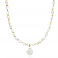 Elegant Natural Pearl 925 Wholesale Silver Jewelry Necklace NECK-336