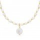 Elegant Natural Pearl 925 Wholesale Silver Jewelry Necklace NECK-336