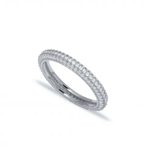 Pave Zirconia Stone Band Ring Wholesale Handcrafted 925 Silver Jewelry RNG-5164