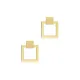 Geometric Square Silver Stud Earrings Geometric Square Silver Stud Earrings