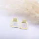 Geometric Square Silver Stud Earrings Geometric Square Silver Stud Earrings