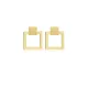 Geometric Square Silver Stud Earrings Geometric Square Silver Stud Earrings
