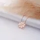 Clover Origami Plain 925 Charm Necklace Clover Origami Plain 925 Charm Necklace