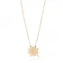 Clover Origami Plain 925 Charm Necklace