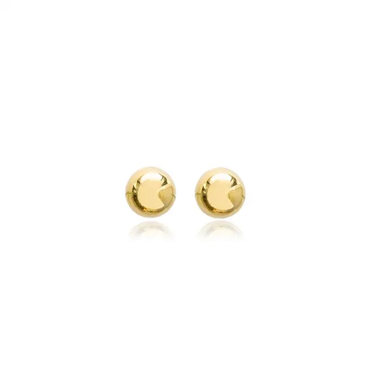 Minimalist Ball Plain Silver Stud Earrings Minimalist Ball Plain Silver Stud Earrings