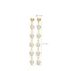 Dainty CZ Round Shape Stud Long Earrings Dainty CZ Round Shape Stud Long Earrings
