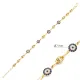 Evil Eye Design Elegant Silver Charm Bracelet Evil Eye Design Elegant Silver Charm Bracelet