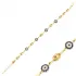 Evil Eye Design Elegant Silver Charm Bracelet
