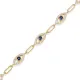 Sapphire Stone Evil Eye 925 Silver Bracelet Sapphire Stone Evil Eye 925 Silver Bracelet