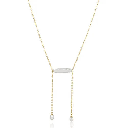 New Design Lariat Pearl 925 Charm Necklace