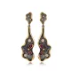 Two Tone Textured Ruby Wholesale 925 Earrings Two Tone Textured Ruby Wholesale 925 Earrings