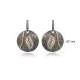 Filigree Leaf Turkish 925 Silver CZ Earrings Filigree Leaf Turkish 925 Silver CZ Earrings