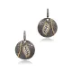 Filigree Leaf Turkish 925 Silver CZ Earrings Filigree Leaf Turkish 925 Silver CZ Earrings