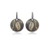 Filigree Leaf Turkish 925 Silver CZ Earrings