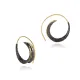 Tribal Boho Turkish 925 Silver Spiral Hoops Tribal Boho Turkish 925 Silver Spiral Hoops