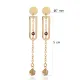 Plain Geometric Design Citrine Stone Earring Plain Geometric Design Citrine Stone Earring