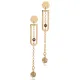 Plain Geometric Design Citrine Stone Earring Plain Geometric Design Citrine Stone Earring