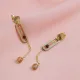 Plain Geometric Design Citrine Stone Earring Plain Geometric Design Citrine Stone Earring