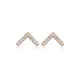 Minimalist V Design CZ 925 Stud Earrings Minimalist V Design CZ 925 Stud Earrings