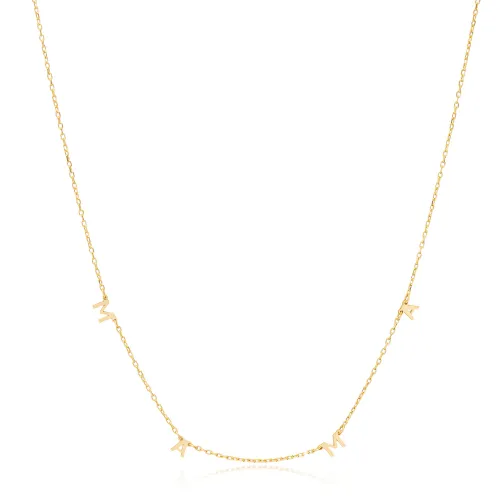 Best Selling Mama Letter Design Wholesale 925 Silver Jewelry Turkish Charm Necklace Pendant