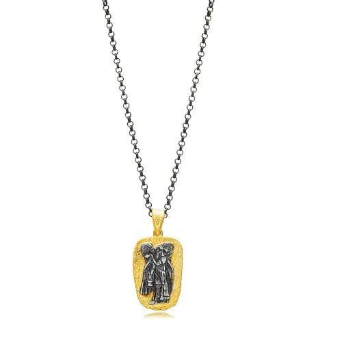 Egyptian Symbol 22K Vintage Necklace