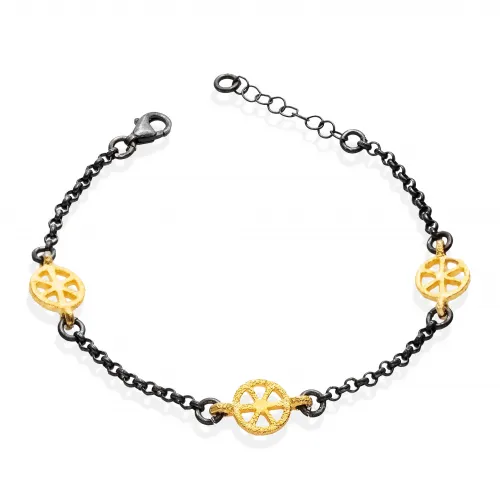 Sun Disc Symbol 22K Vintage Bracelet