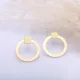 Round Silver Square 925 Stud Earrings Round Silver Square 925 Stud Earrings