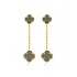 Black Clover 925 Silver Stud Earrings