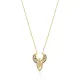 Amethyst CZ Phoenix Design Charm Necklace Amethyst CZ Phoenix Design Charm Necklace