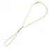 White CZ Teardrop Cut  925 Slave Bracelet