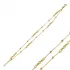 Citrine Almond 925 Silver Charm Bracelet