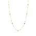 Colorful Baguette Beaded 925 Charm Necklace