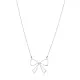 Turkish Handmade Silver Bow Necklace | 925 Sterling Silver Wholesale | Sade Silver Turkish Handmade Silver Bow Necklace - Sade 925 Silver Jewelry